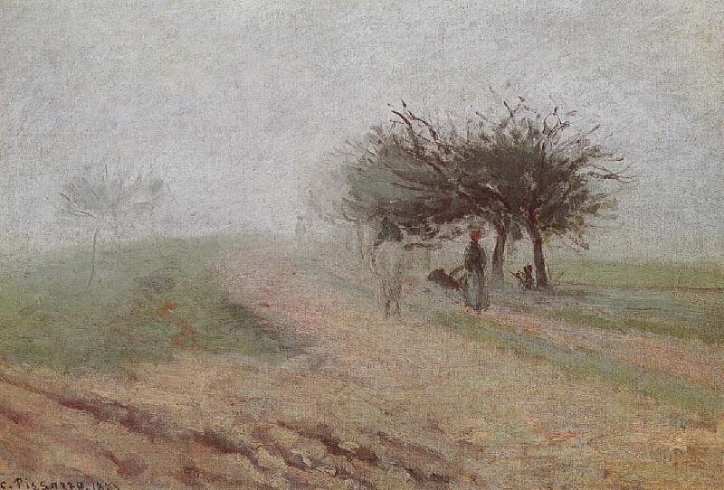 Camille Pissarro fog hole oil painting picture